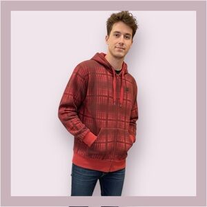 Vintage Ecko Unltd Y2K Red Plaid Hoodie